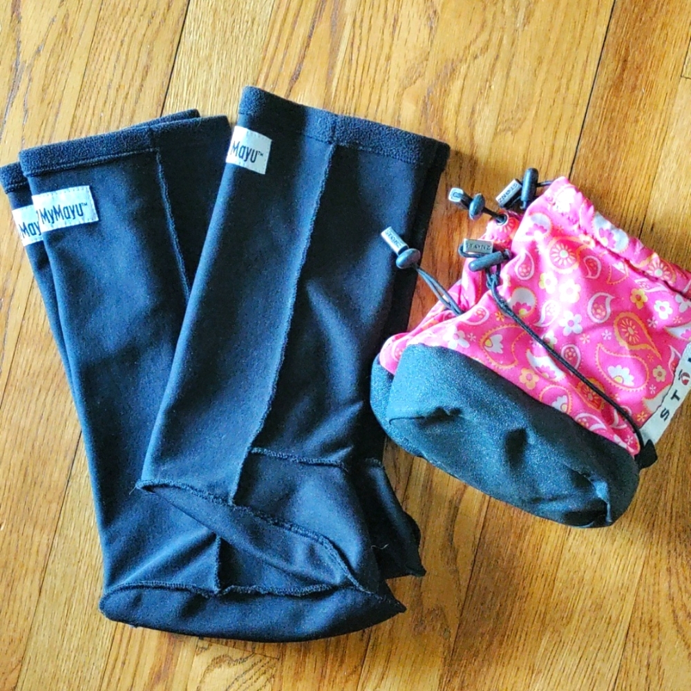 My Mayu Boot Liners and Stonz Boots and fleece Stonz liners
